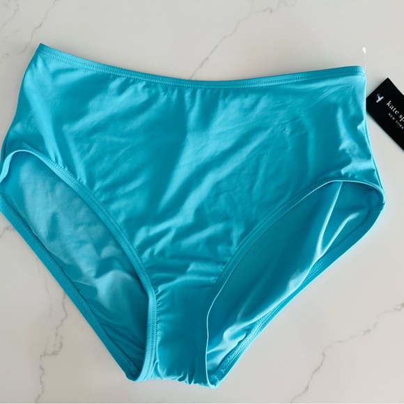 Kate Spade New York Aqua Ruffle off the shoulder High waist two piece bikini set - Picture 4 of 8